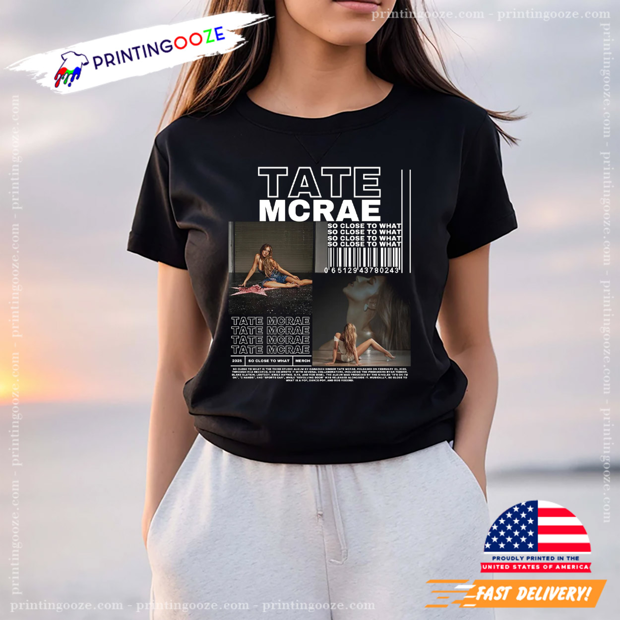 TATE MCRAE So Close To What Merch T-shirt TATE MCRAE So Close To What Merch T-shirt