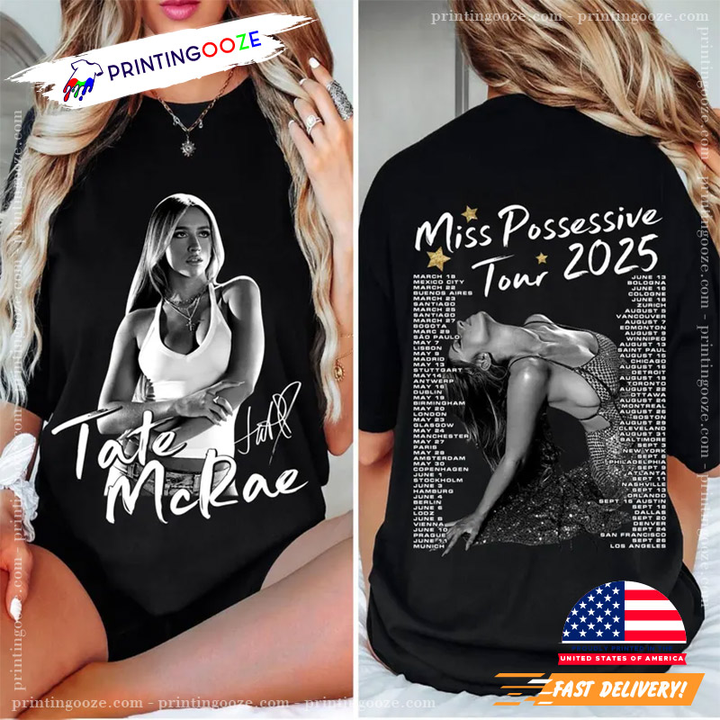Tate McRae Miss Possessive Tour 2025 Comfort Color Shirt Tate McRae Miss Possessive Tour 2025 Comfort Color Shirt