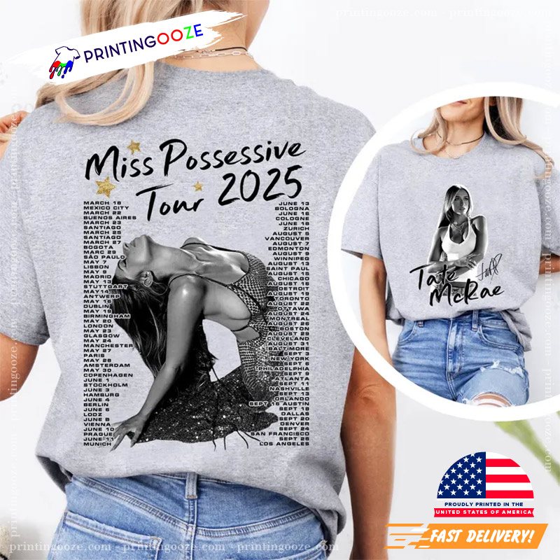 Tate McRae Miss Possessive Tour Comfort Colors Shirt Tate McRae Miss Possessive Tour Comfort Colors Shirt