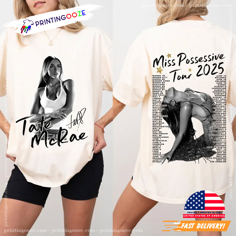 Tate McRae Miss Possessive Tour Comfort Colors Shirt Tate McRae Miss Possessive Tour Comfort Colors Shirt