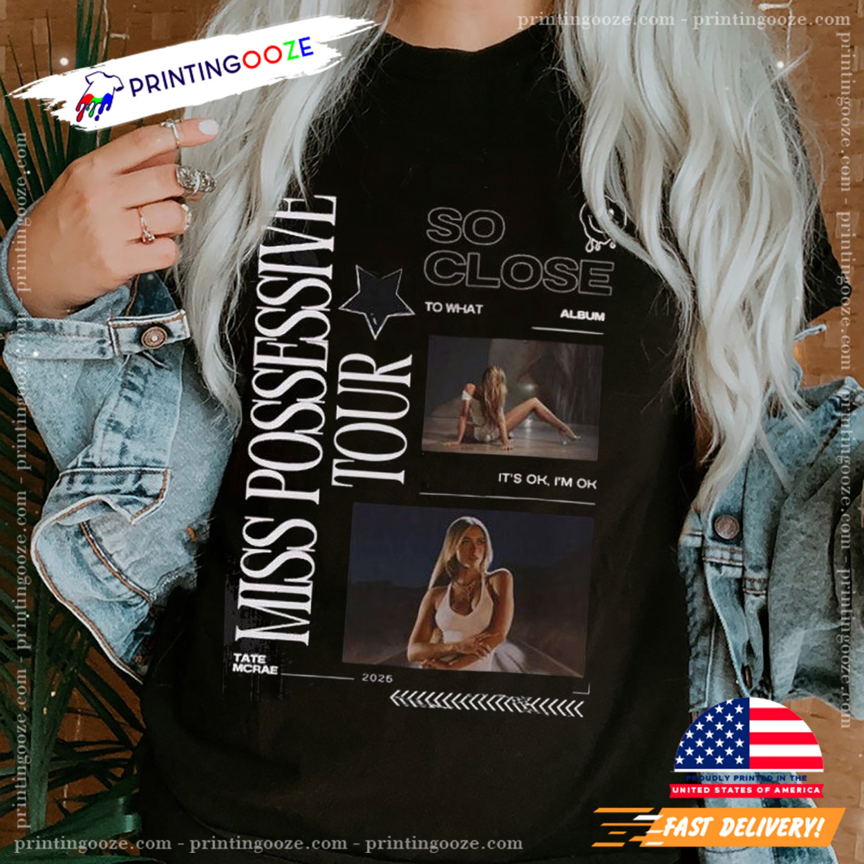 Tate McRae So Close To What Miss Possessive Tour Gift T-Shirt Tate McRae So Close To What Miss Possessive Tour Gift T-Shirt