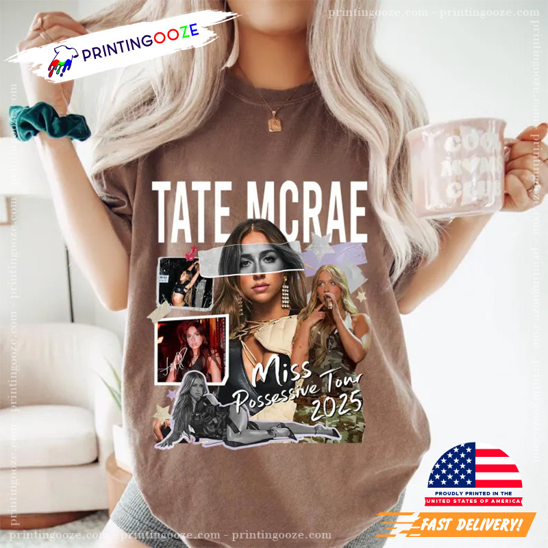 Tate Mcrae Miss Posseessive Tour 2025 Comfort Color Shirt Tate Mcrae Miss Posseessive Tour 2025 Comfort Color Shirt