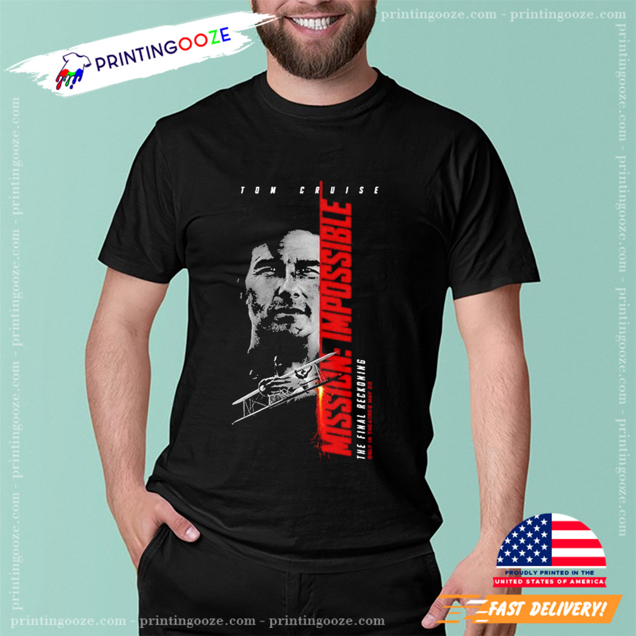 Tom Cruise Mission Impossible The Final Reckoning Only In Theaters T-shirt Tom Cruise Mission Impossible The Final Reckoning Only In Theaters T-shirt