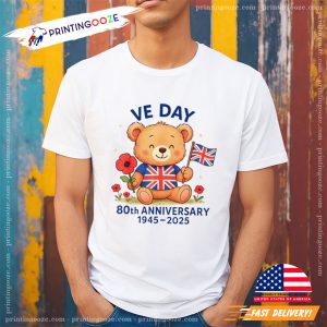 VE Day Flag 80th Anniversary 2025 VE Day Celebrations T-shirt