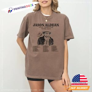 Vintage Jason Aldean Full Throttle Tour 2025 T shirt 1