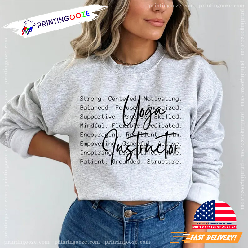 Yoga Instructor Words Yoga Life T-shirt Yoga Instructor Words Yoga Life T-shirt