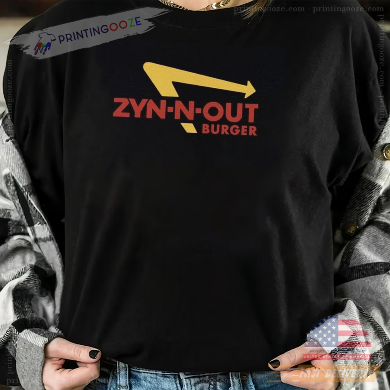 Zyn-N-Out Funny Sarcastic In-N-Out Tee Zyn-N-Out Funny Sarcastic In-N-Out Tee