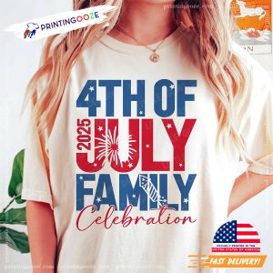 4th Of July 2025 Family Celebration Shirt 3