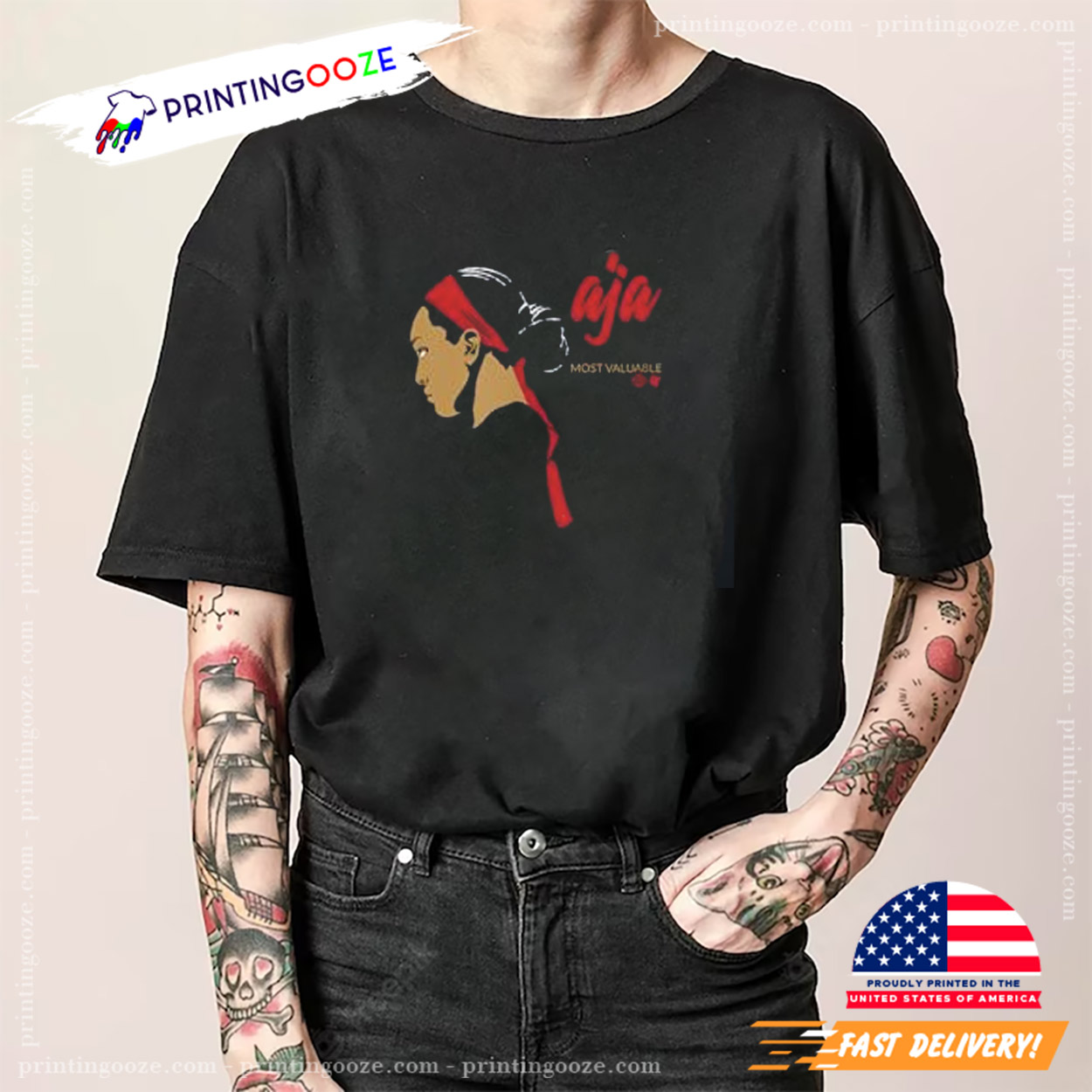 A'ja Most Valuable Las Vegas Aces WNBA Shirt A'ja Most Valuable Las Vegas Aces WNBA Shirt
