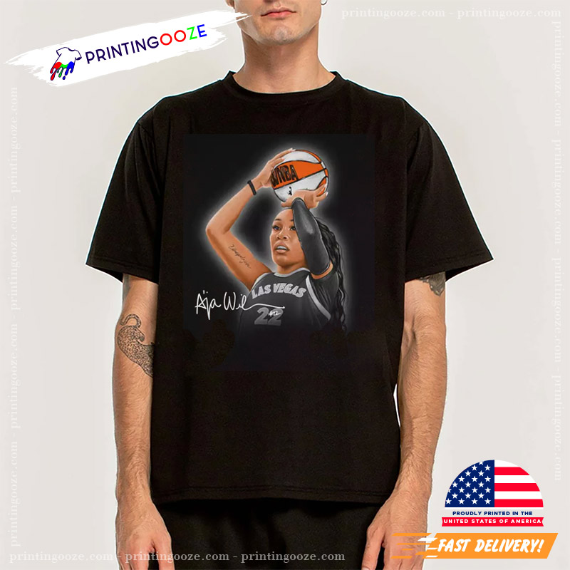 A'ja Wilson 3 Point For Las Vegas Aces Signature Shirt A'ja Wilson 3 Point For Las Vegas Aces Signature Shirt