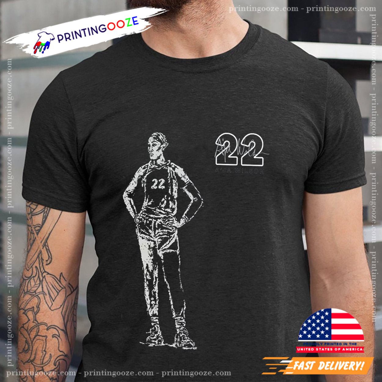 A'ja Wilson Las Vegas Aces Number 22 WNBA Shirt A'ja Wilson Las Vegas Aces Number 22 WNBA Shirt