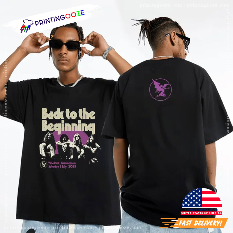 Black Sabbath Back To The Beginning Tour 2 Sided Shirt Black Sabbath Back To The Beginning Tour 2 Sided Shirt