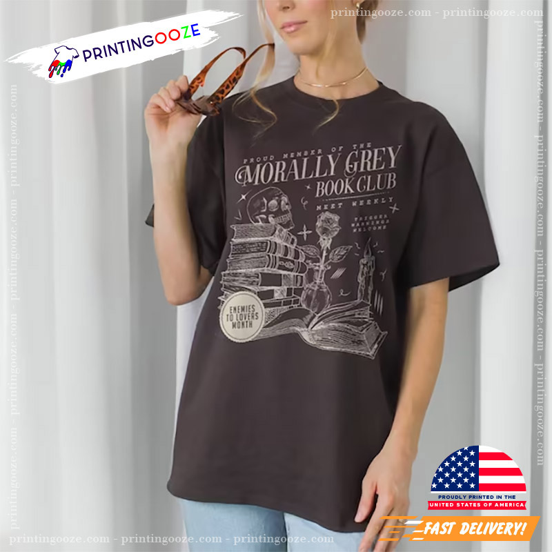 Booktrovert Morally Grey Book Club Unisex T shirt