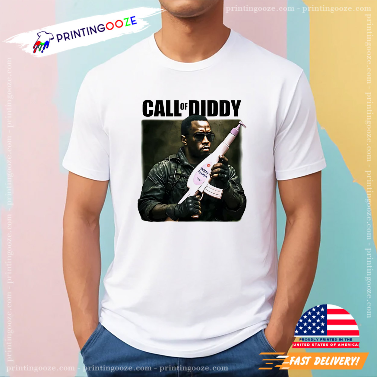 Call Of Diddy Funny Baby Oil Gun COD Shirt Call Of Diddy Funny Baby Oil Gun COD Shirt