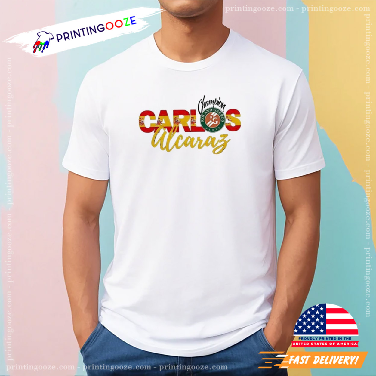 Carlos Alcaraz French Open Champion Shirt Carlos Alcaraz French Open Champion Shirt