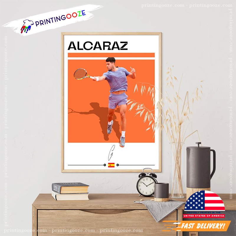 Carlos Alcaraz Tennis Champion Poster Carlos Alcaraz Tennis Champion Poster