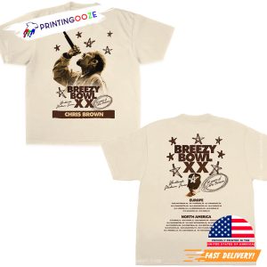 Chris Brown Breezy Bowl XX Tour Dates 2 Sided Shirt 3