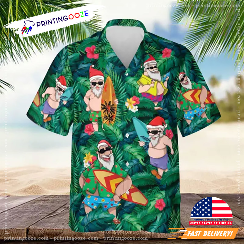 Christmas In July Santa Beach Vacation Hawaiian Shirt Christmas In July Santa Beach Vacation Hawaiian Shirt