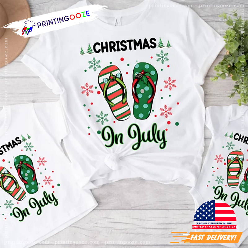 Christmas In July Summer Holiday T-shirt Christmas In July Summer Holiday T-shirt