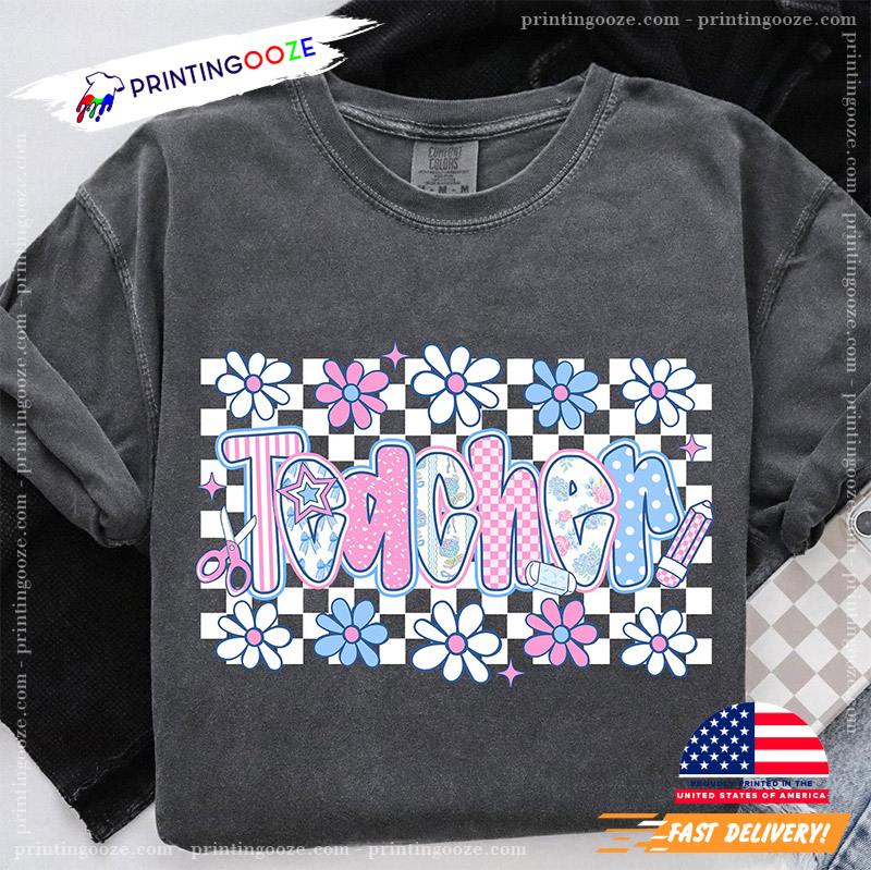 Coquette Floral Teacher Back To School Comfort Colors Tee Coquette Floral Teacher Back To School Comfort Colors Tee