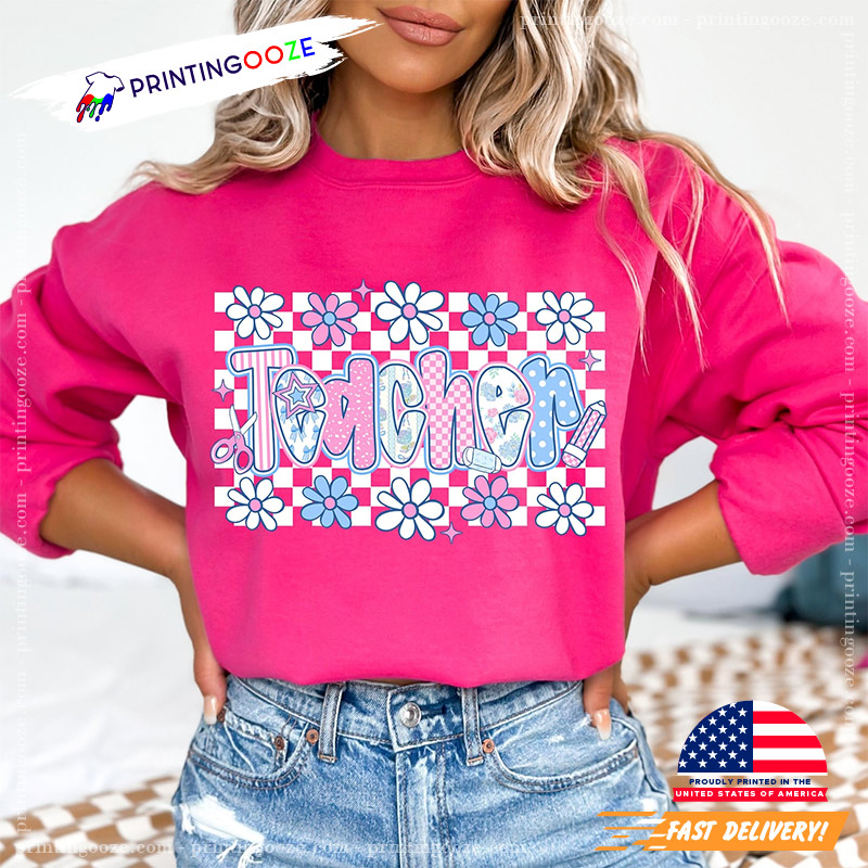 Coquette Floral Teacher Back To School Comfort Colors Tee Coquette Floral Teacher Back To School Comfort Colors Tee