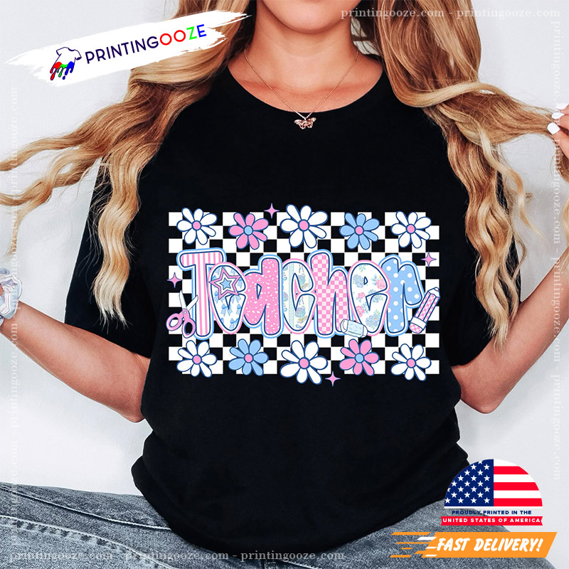 Coquette Floral Teacher Back To School Comfort Colors Tee Coquette Floral Teacher Back To School Comfort Colors Tee