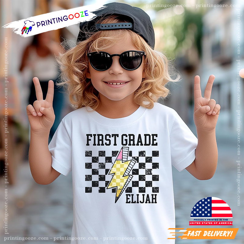 Custom First Grade Racing Car Shirt Custom First Grade Racing Car Shirt