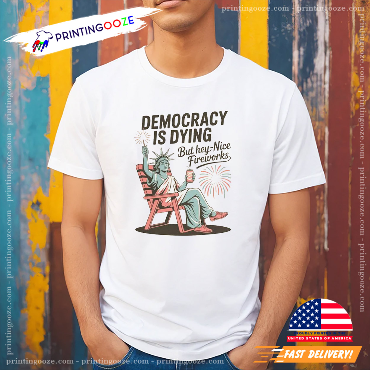 Democracy Is Dying Funny Statue Of Liberty 4th Of July Shirt Democracy Is Dying Funny Statue Of Liberty 4th Of July Shirt