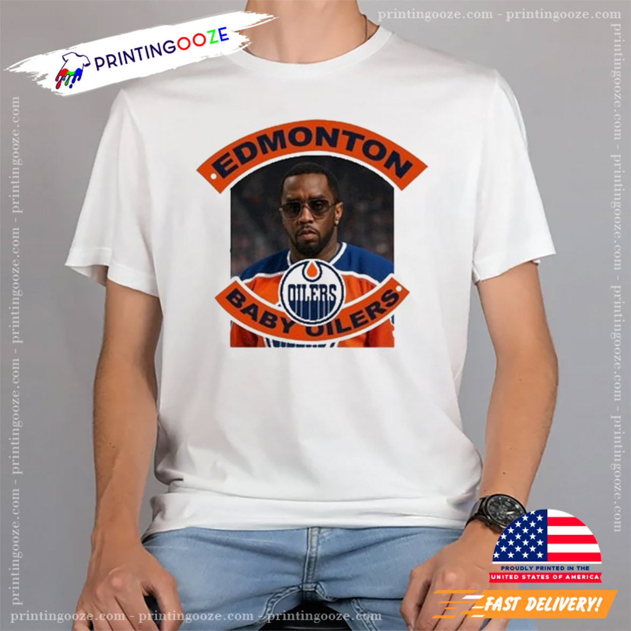 Diddy Edmonton Baby Oilers Shirt Diddy Edmonton Baby Oilers Shirt