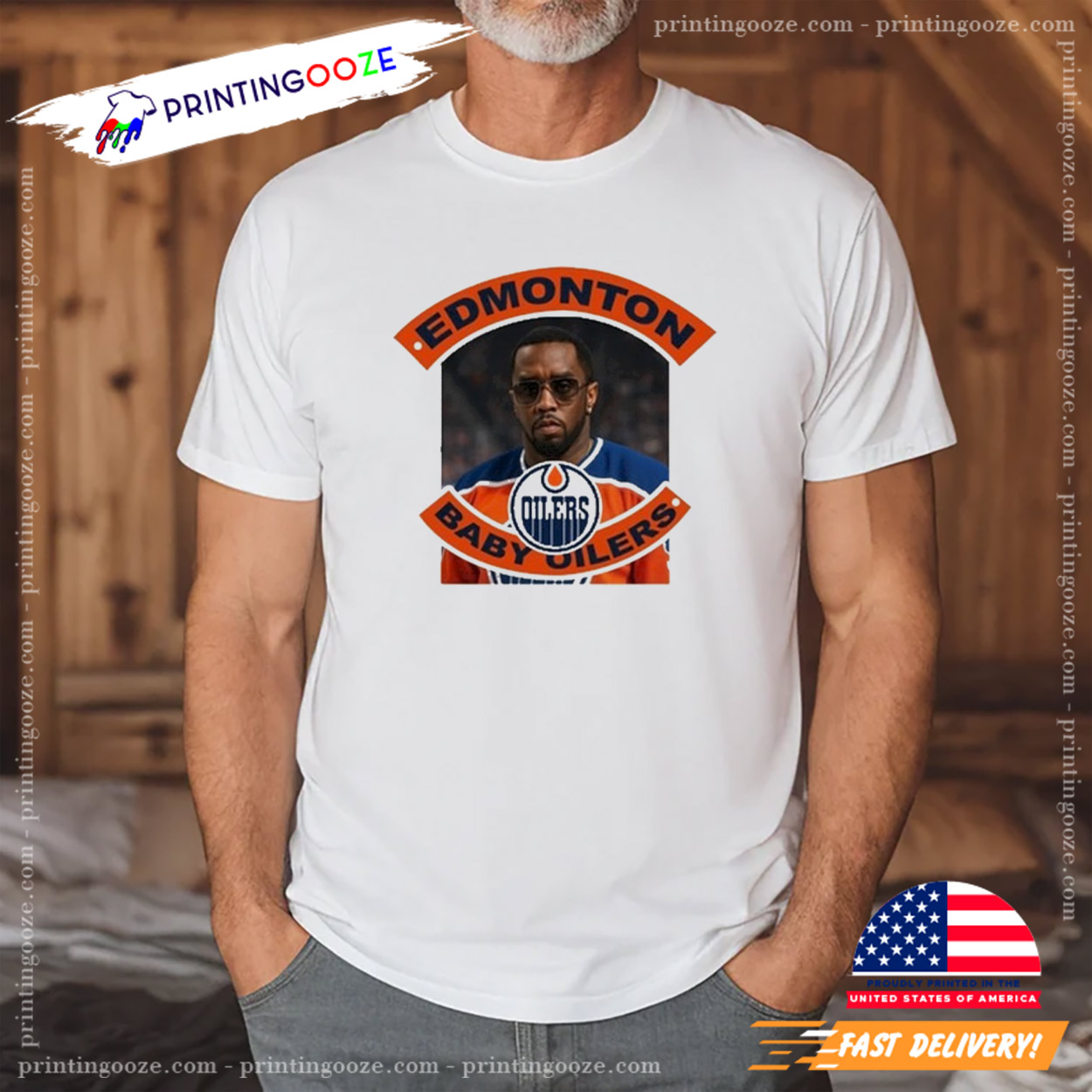 Diddy Edmonton Baby Oilers Shirt Diddy Edmonton Baby Oilers Shirt