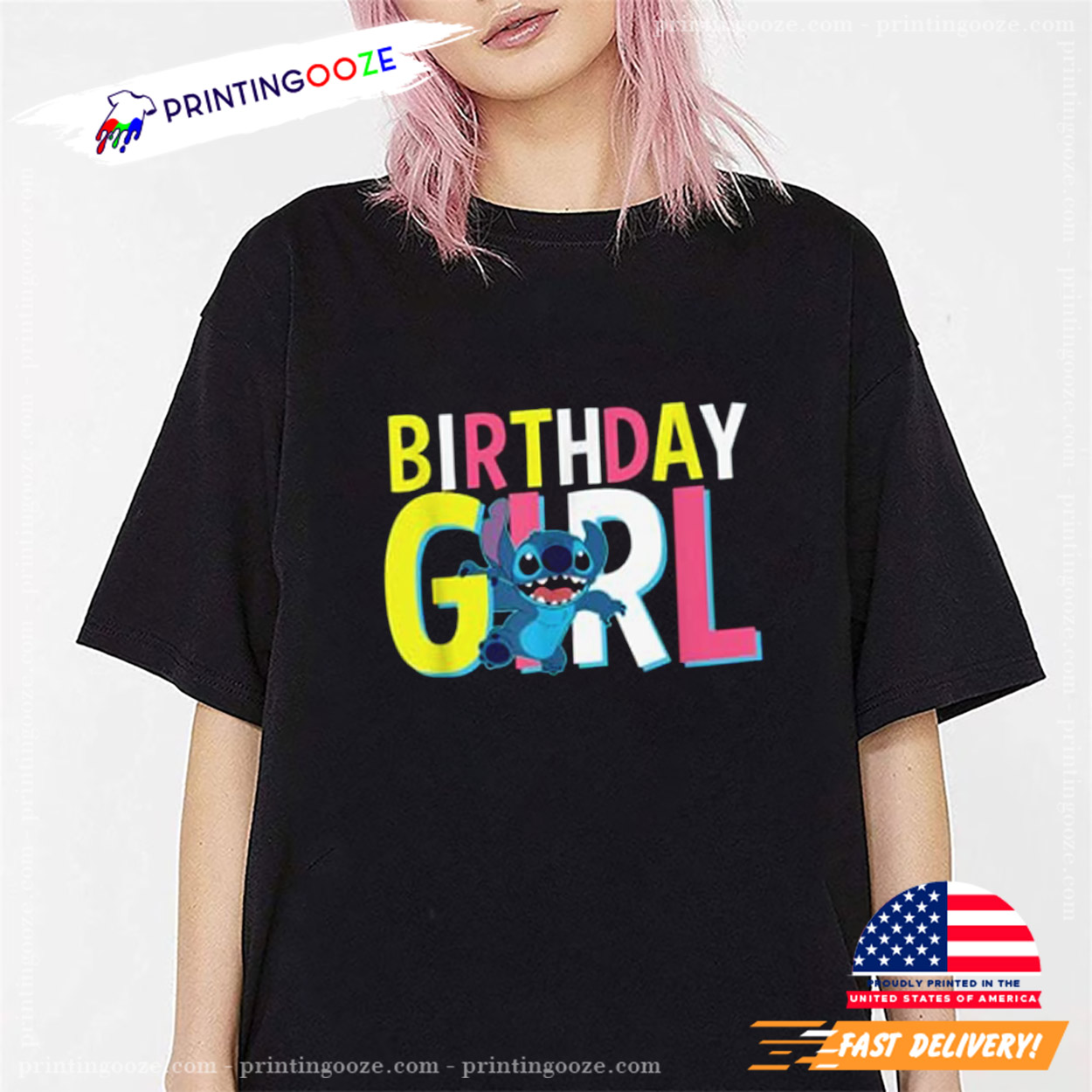 Disney Lilo And Stitch Birthday Girl Cute Stitch T-Shirt Disney Lilo And Stitch Birthday Girl Cute Stitch T-Shirt