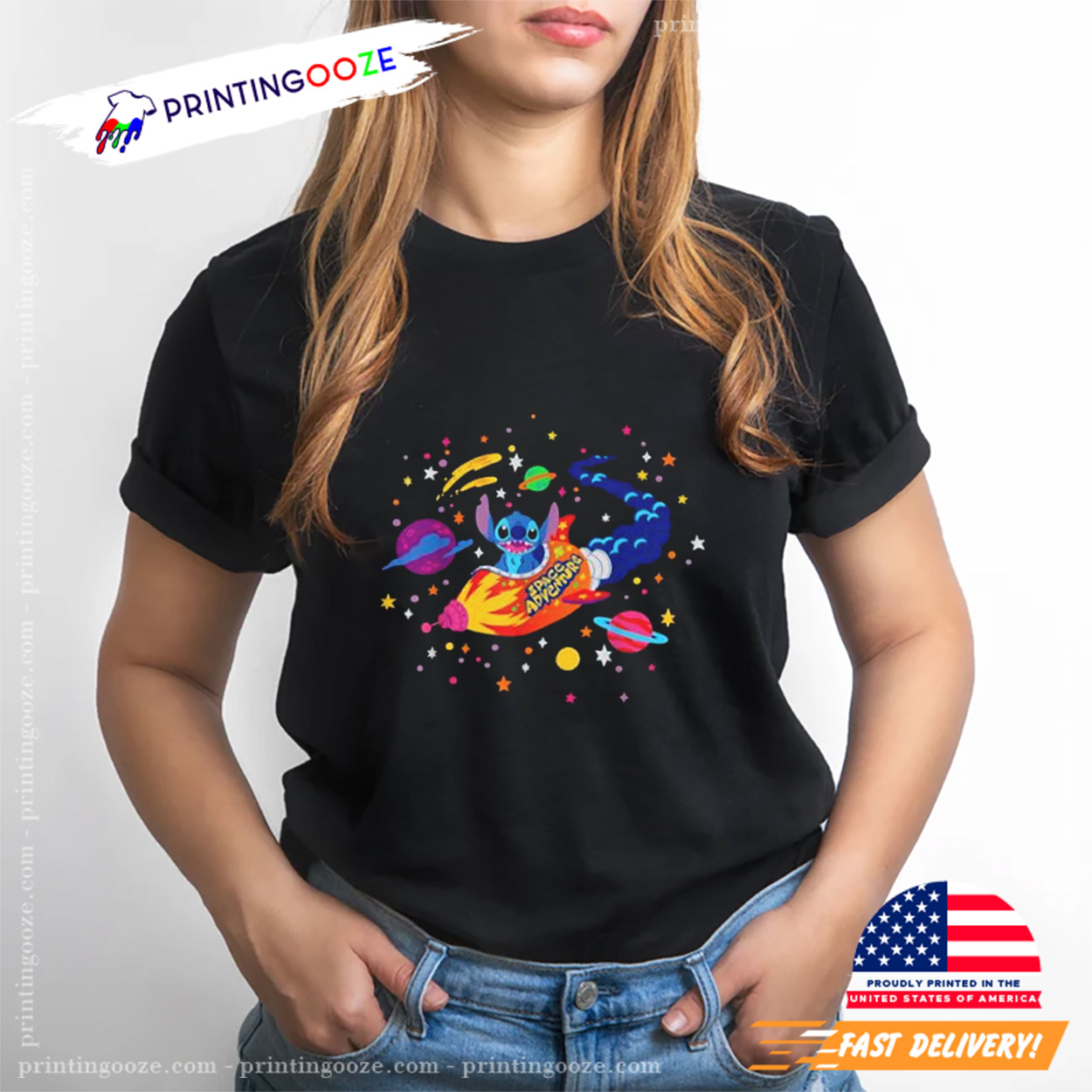 Disney Lilo And Stitch Space Adventure Rocket Stitch T-Shirt Disney Lilo And Stitch Space Adventure Rocket Stitch T-Shirt