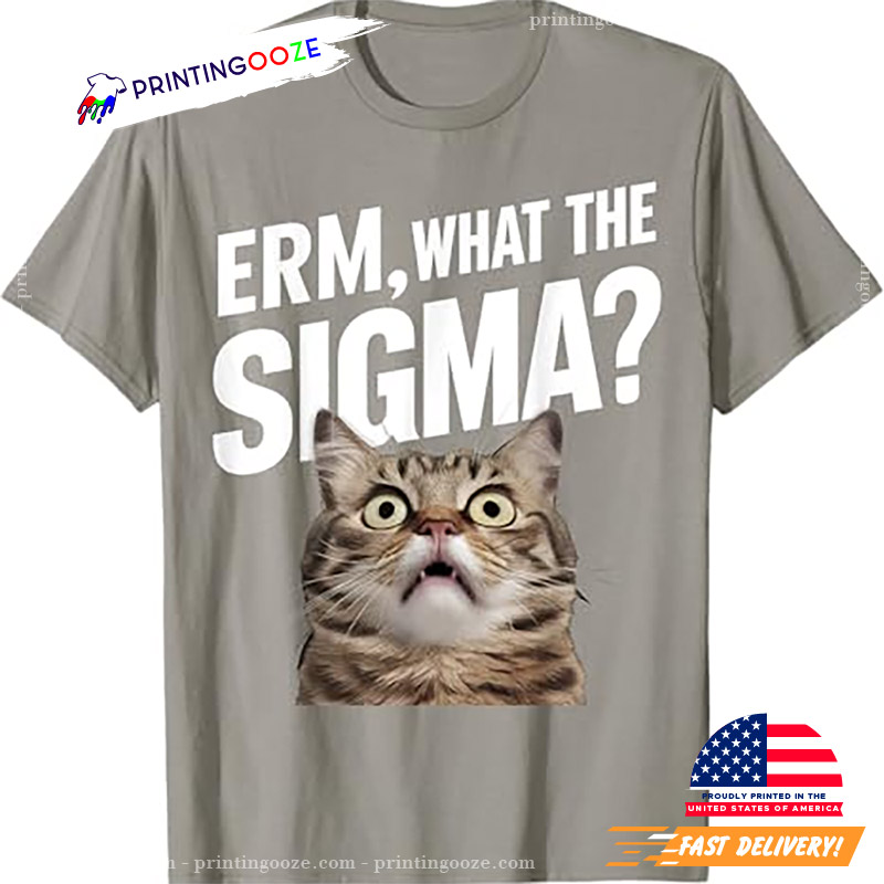 ERM, What The Sigma Cat Meme T-shirt ERM, What The Sigma Cat Meme T-shirt