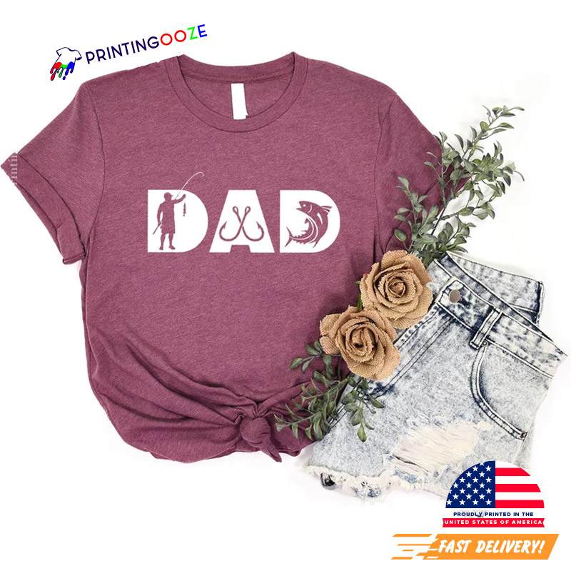 Fisherman Dad Fathers Day T-shirt Fisherman Dad Fathers Day T-shirt