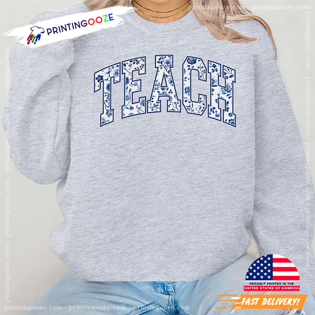 Floral Teach Back To School Shirt Floral Teach Back To School Shirt
