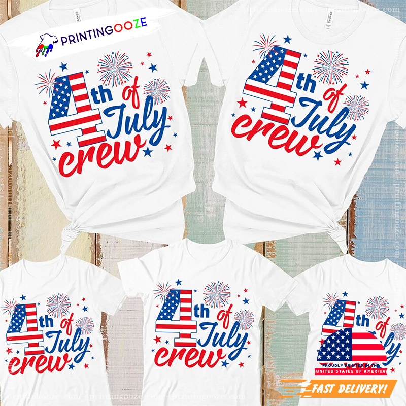 Fourth Of July Crew Funny Independence Day Shirt Fourth Of July Crew Funny Independence Day Shirt