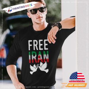Free Iran Pigeons Signature Of Peace Shirt 3