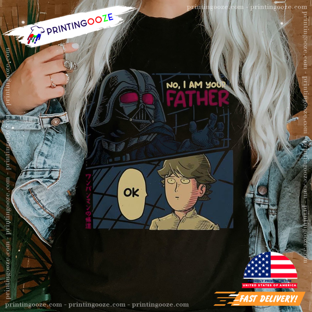 Funny The Return Of The One Punch Jedi Saitama Meme T-Shirt Funny The Return Of The One Punch Jedi Saitama Meme T-Shirt