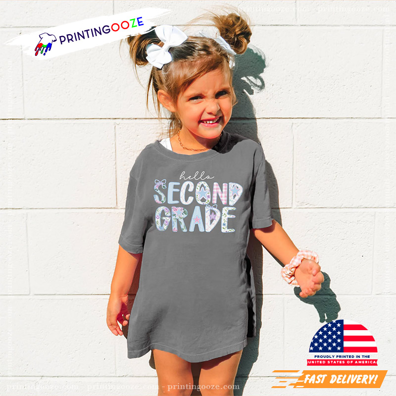 Hello Second Grade Back To School Comfort Colors Tee Hello Second Grade Back To School Comfort Colors Tee
