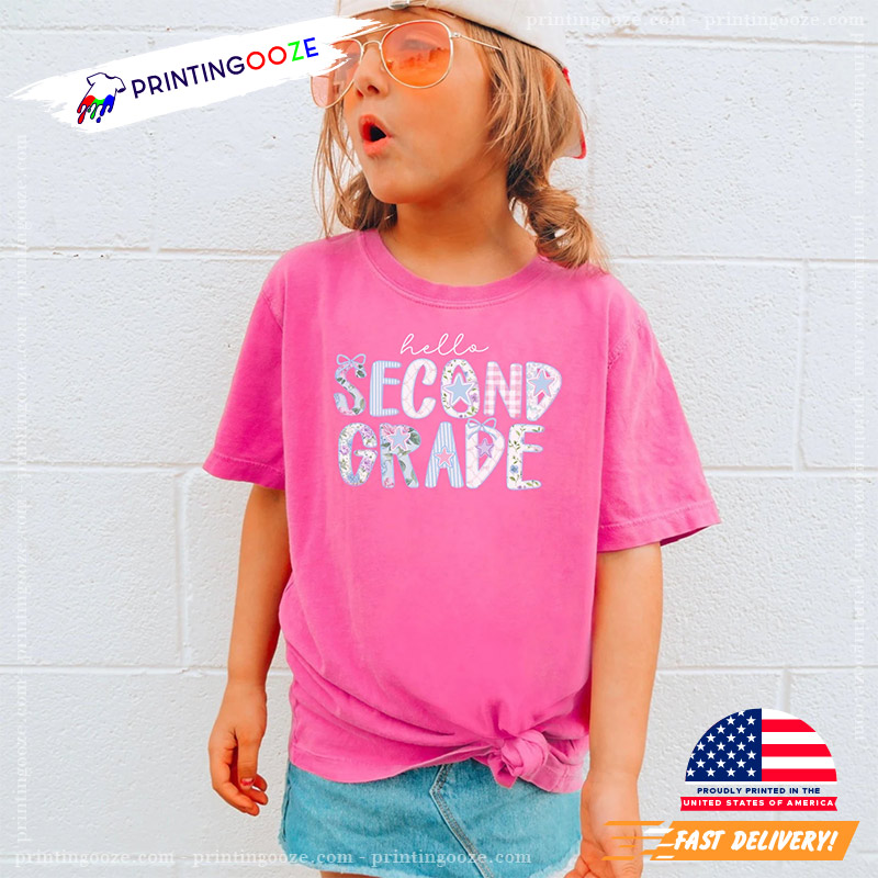Hello Second Grade Back To School Comfort Colors Tee Hello Second Grade Back To School Comfort Colors Tee