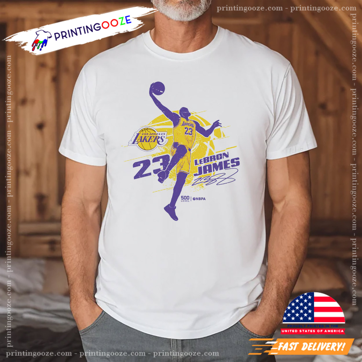 LeBron James Dunk Shot Shirt LeBron James Dunk Shot Shirt