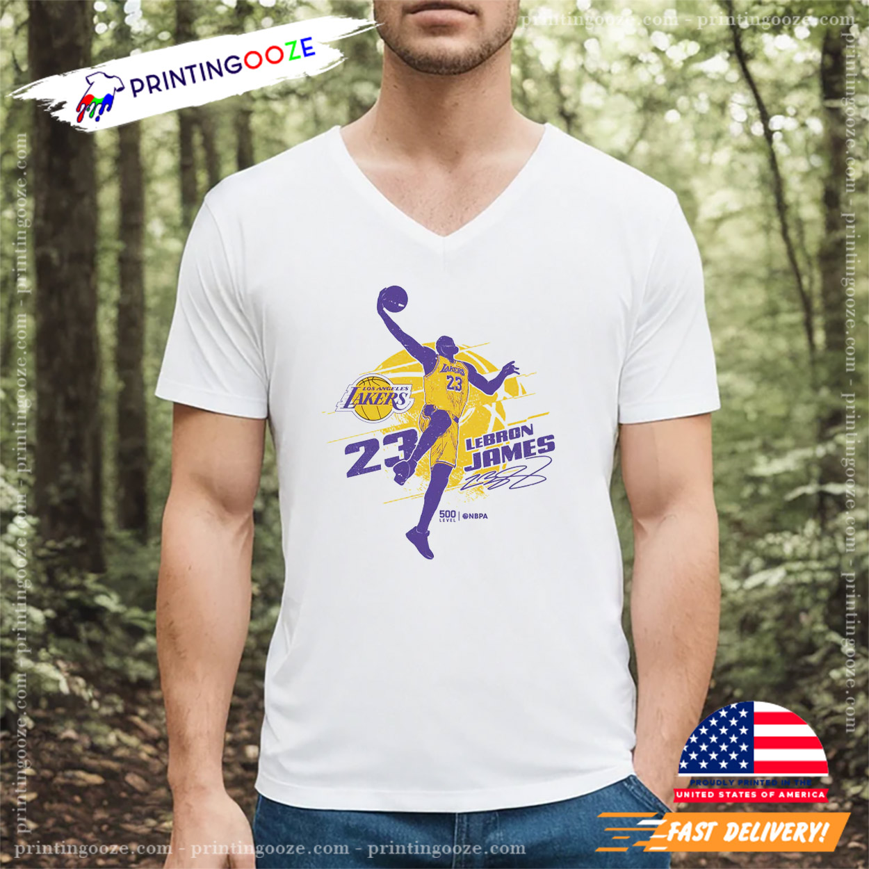 LeBron James Dunk Shot Shirt LeBron James Dunk Shot Shirt