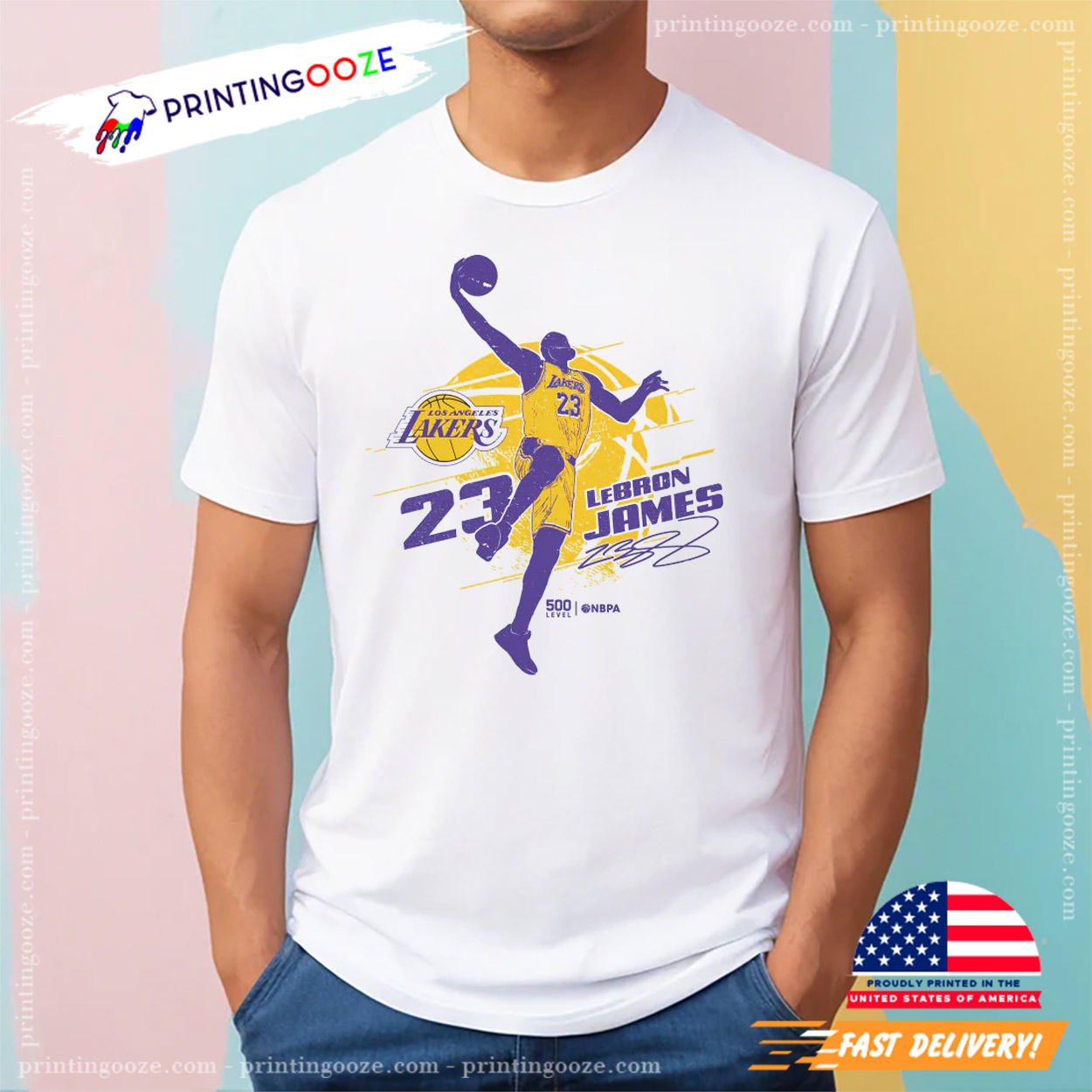 LeBron James Dunk Shot Shirt LeBron James Dunk Shot Shirt