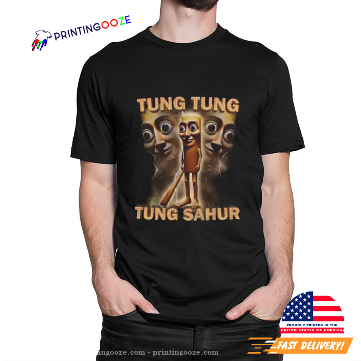 Meme Tung Tung Tung Sahur Unisex T-shirt Meme Tung Tung Tung Sahur Unisex T-shirt