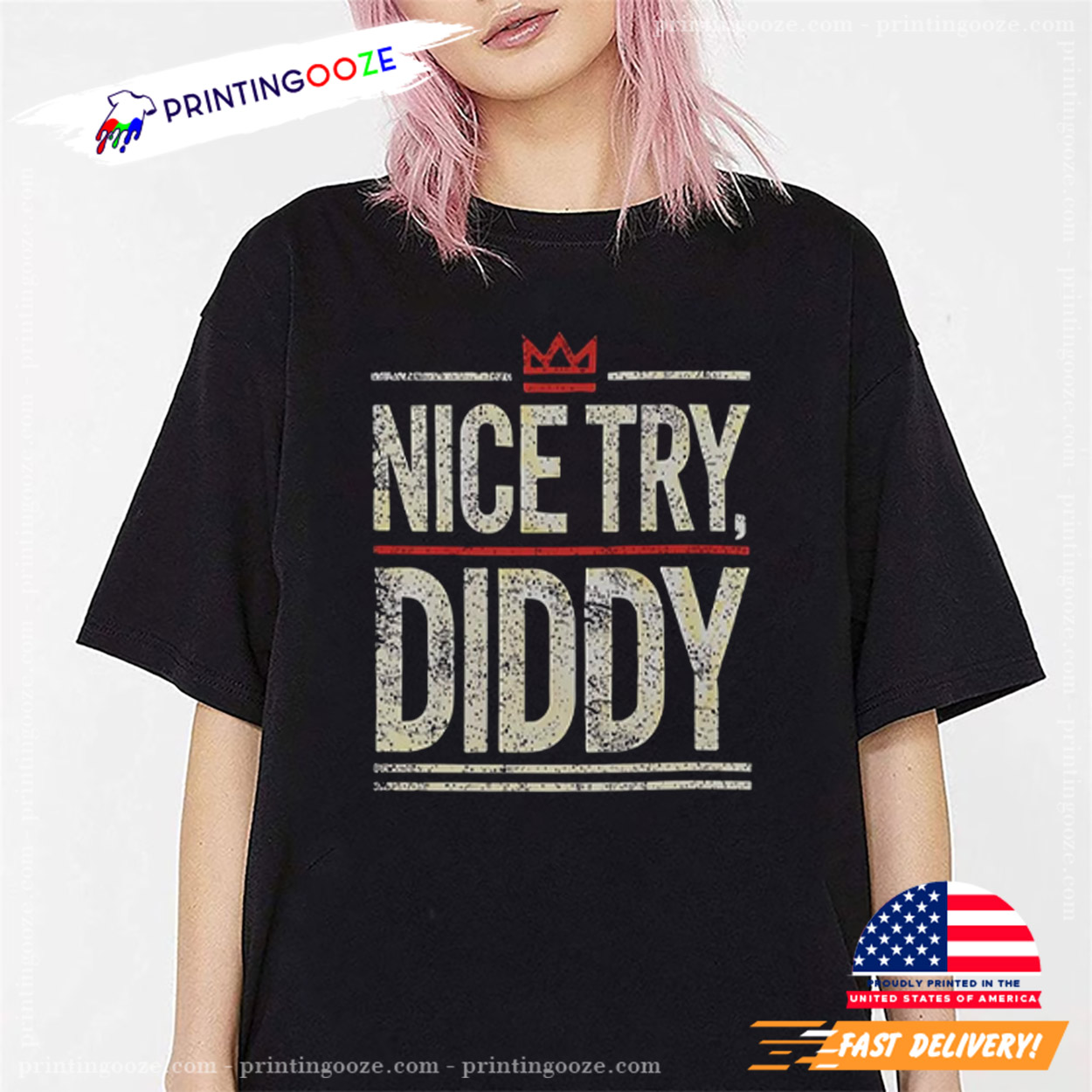 Nice Try Diddy Funny Meme Shirt Nice Try Diddy Funny Meme Shirt