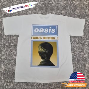 OASIS What's The Story Album Tour 2 Sided Shirt 2