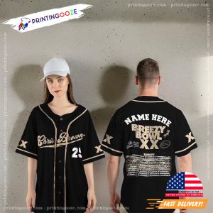 Personalized Chris Breezy Breezy Bowl XX 2025 Baseball Jersey 2
