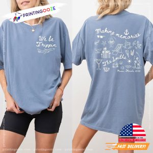 Personalized Family Beach Trip 2025 Comfort Colors Tee 1