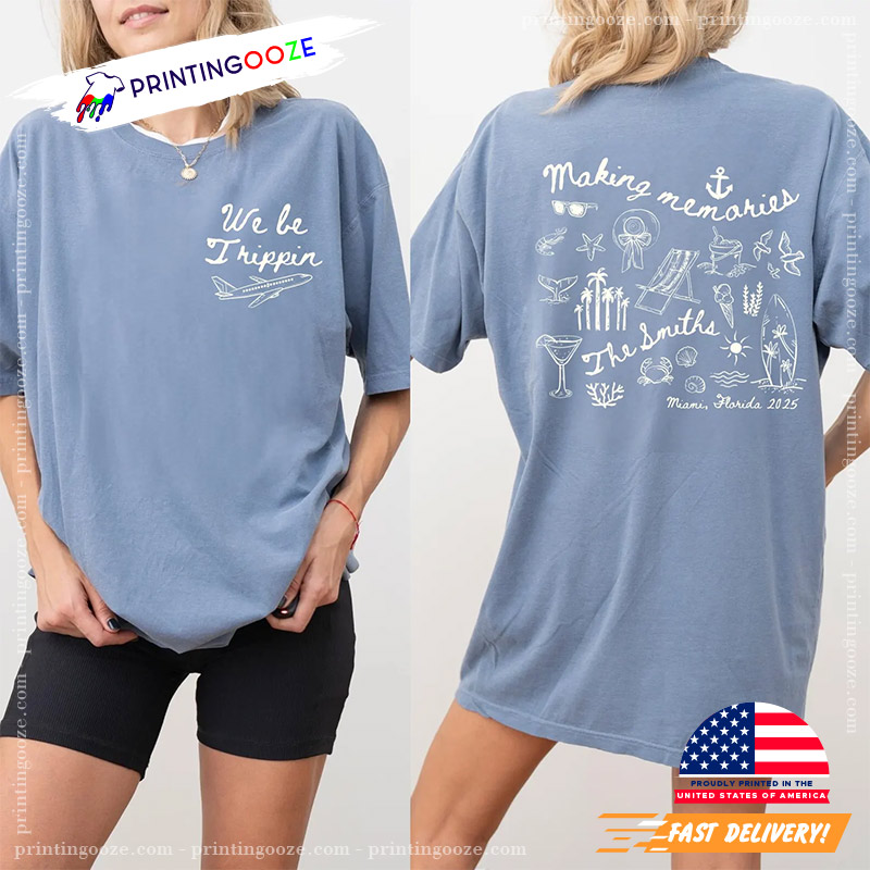 Personalized Family Beach Trip 2025 Comfort Colors Tee Personalized Family Beach Trip 2025 Comfort Colors Tee