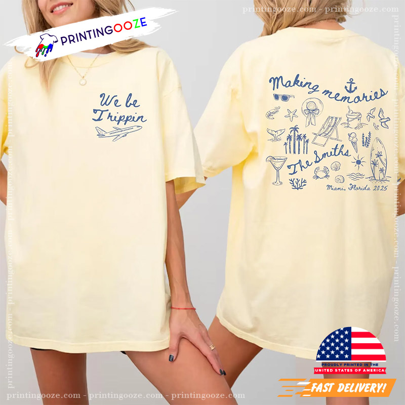 Personalized Family Beach Trip 2025 Comfort Colors Tee Personalized Family Beach Trip 2025 Comfort Colors Tee